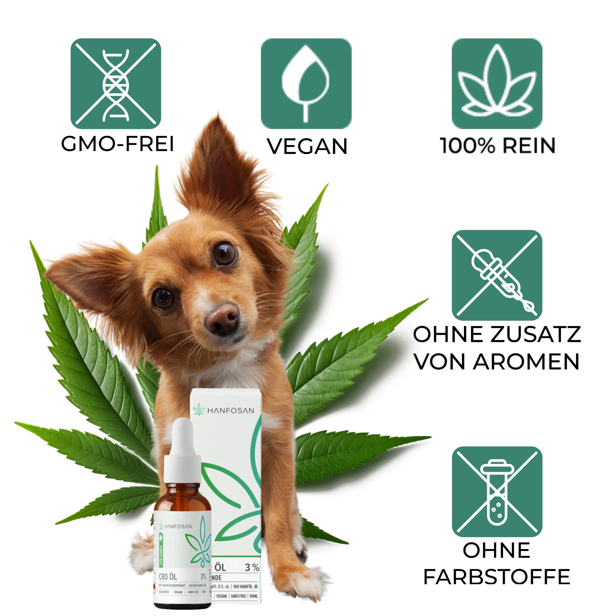 CBD Öl Hunde 3 Prozent Icons