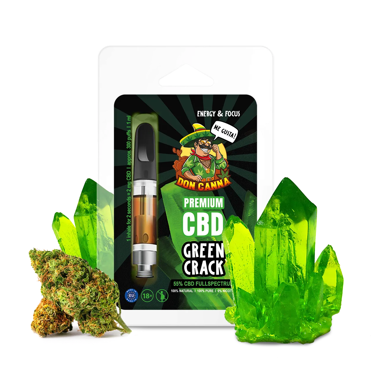 Don Canna CBD Vape Liquid Green Crack