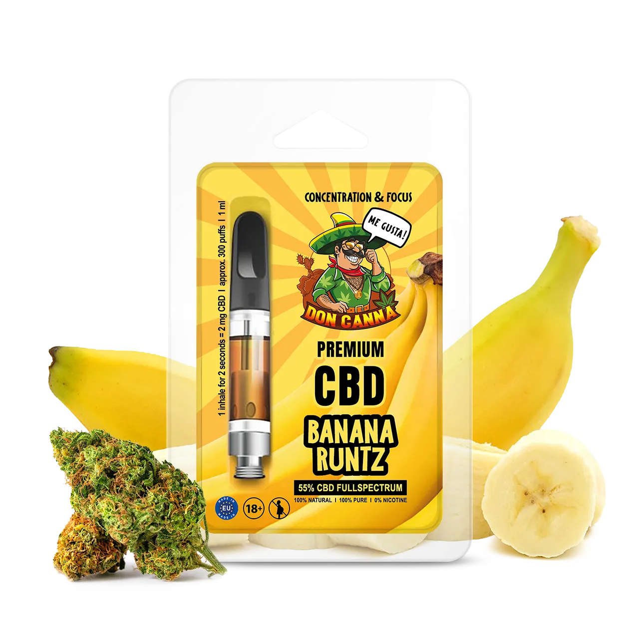 Don Canna CBD Vape Liquid Banana Runtz