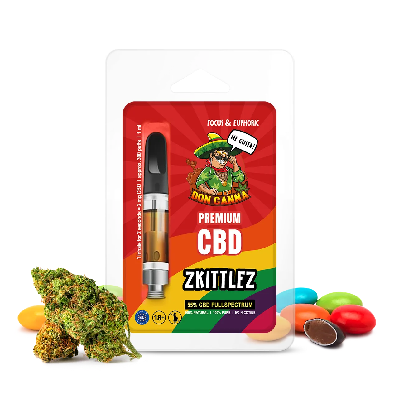 Don Canna CBD Vape Liquid Skittlez