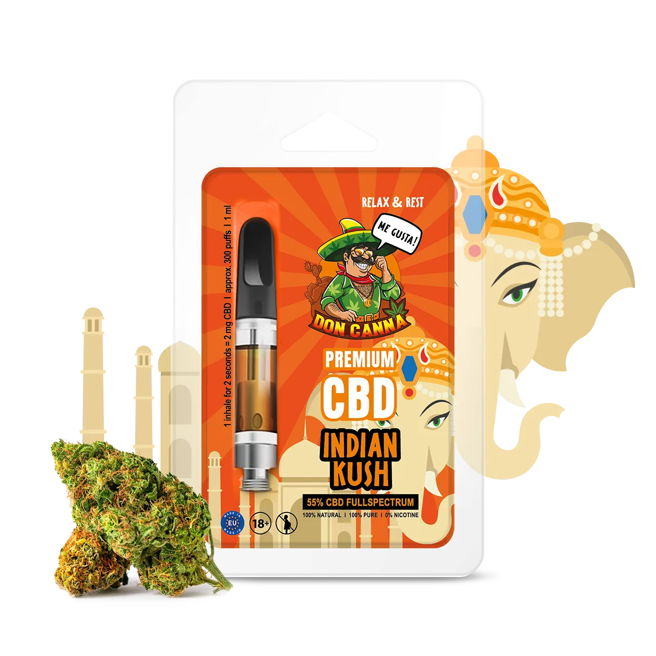 Don Canna CBD Vape Liquid Indian Kush