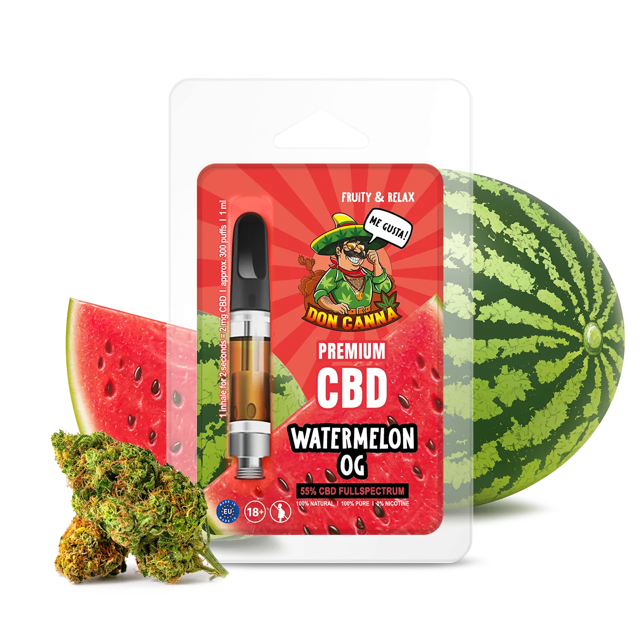 Don Canna CBD Vape Liquid Watermelon